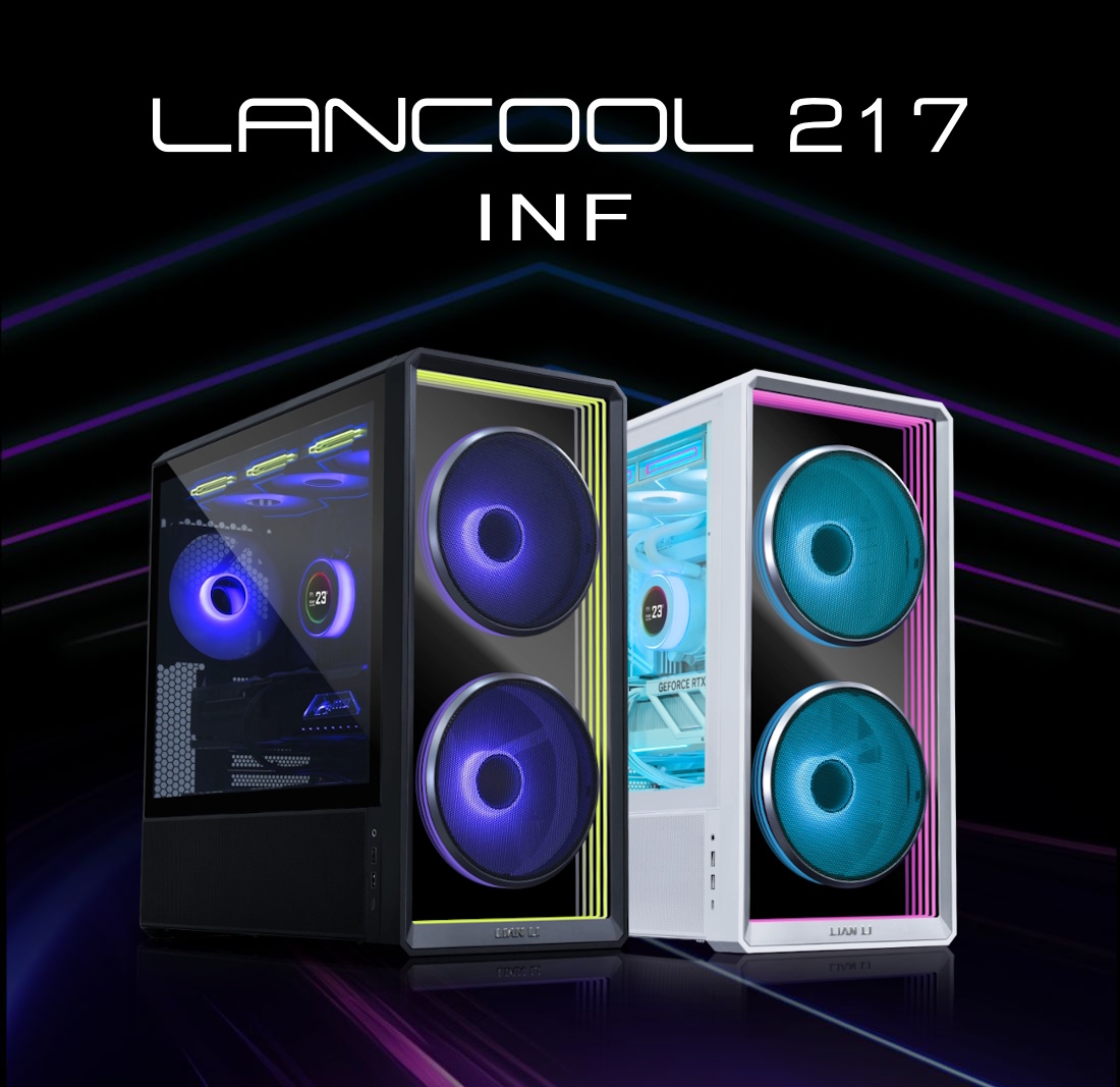 170mm ARGBファン2基標準搭載、インフィニティミラーデザイン採用